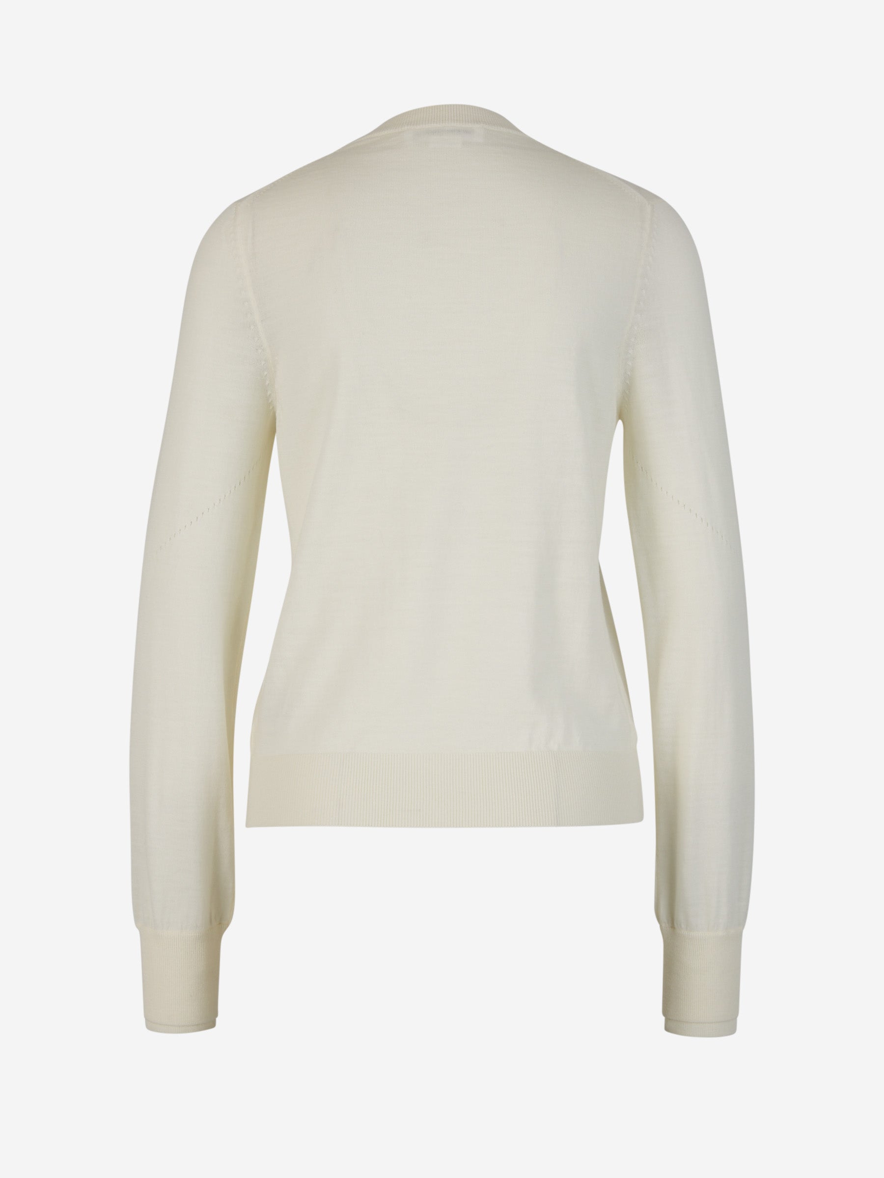 Victoria Beckham Jersey Liso Lana color Beige sku 711-003126 02 - Foto 2