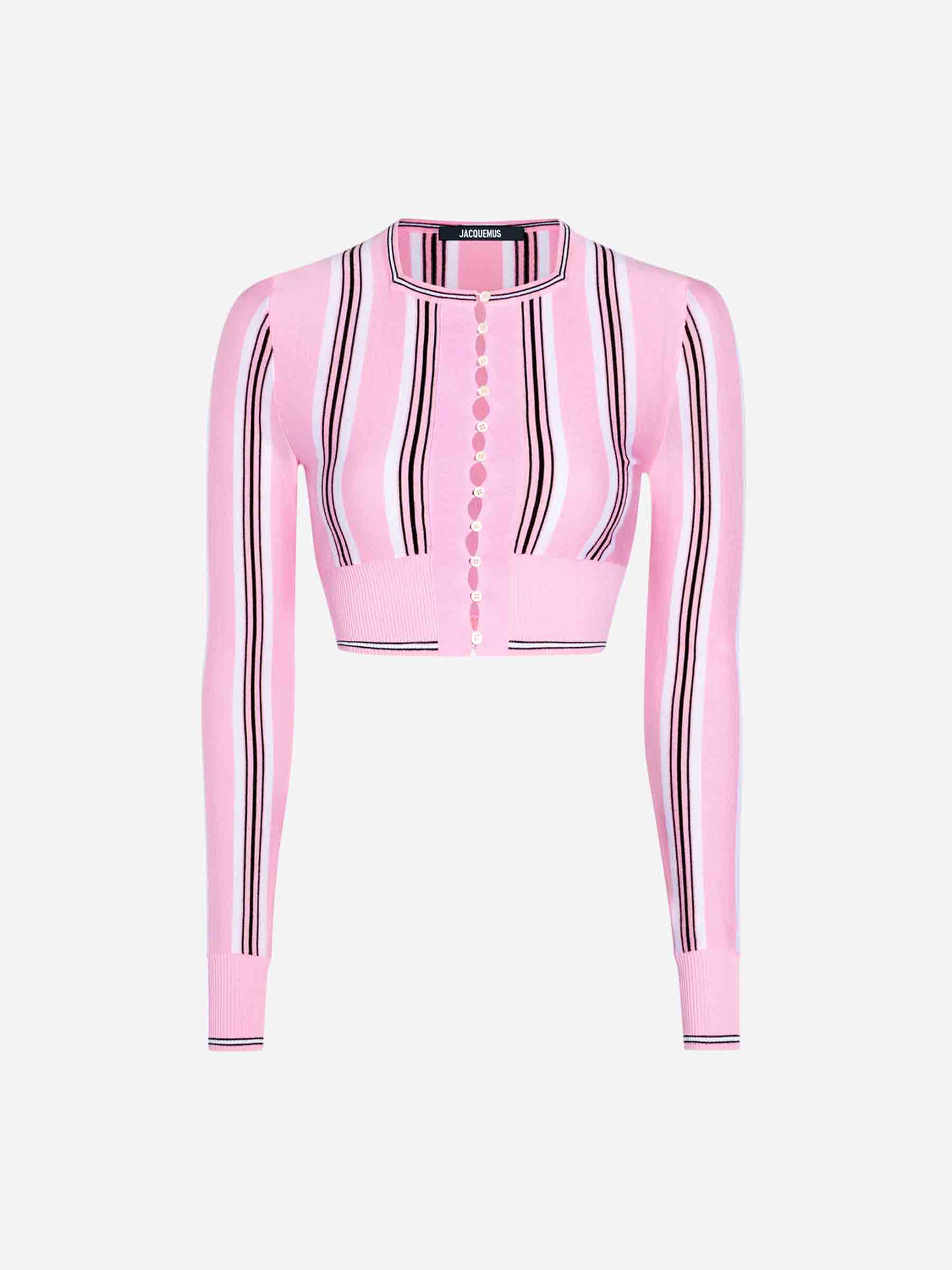 Jacquemus Cárdigan Le Cardigan Spiaggia color Rosa sku 713-000312 01 - Foto 1