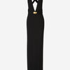 Tom Ford Vestido Maxi Plunging V-Neck color Negro sku 732-001346 01 - Foto 1