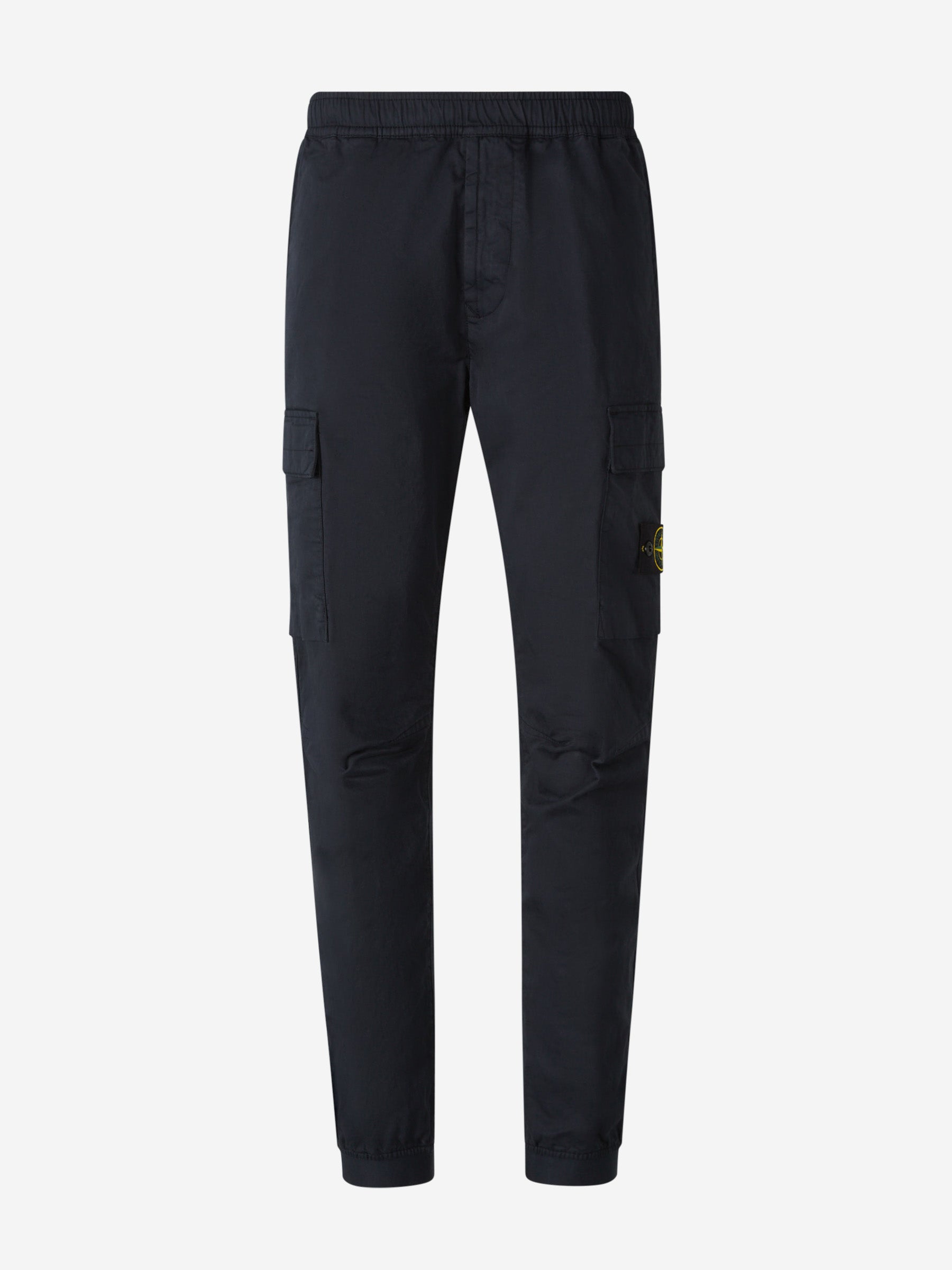 Stone Island Joggers Logo Algodón color Azul Noche sku 521-003122 01 - Foto 1