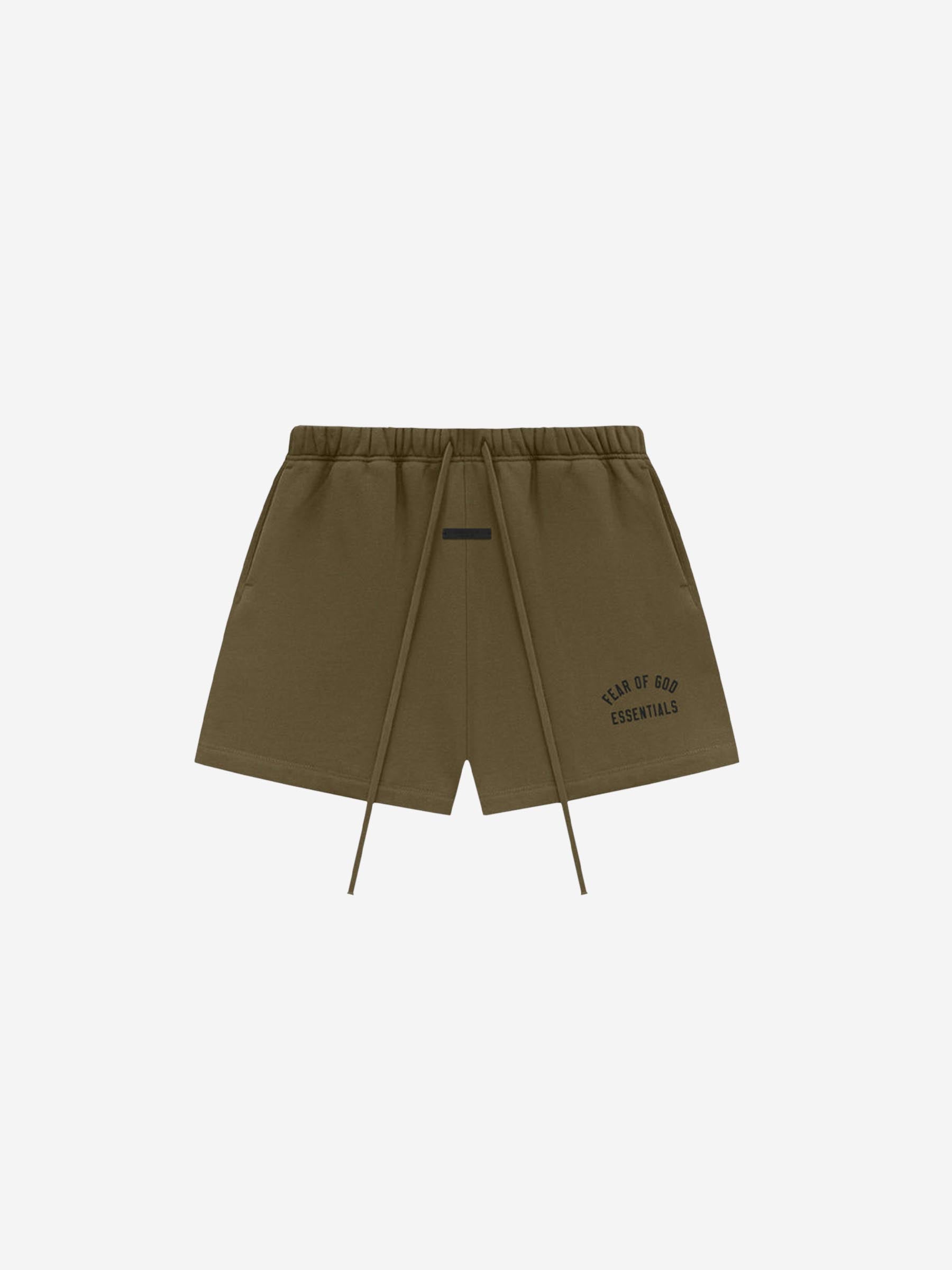 Fear of God Essentials Bermudas Logo Algodón color Marron sku 523-001056 03 - Foto 1