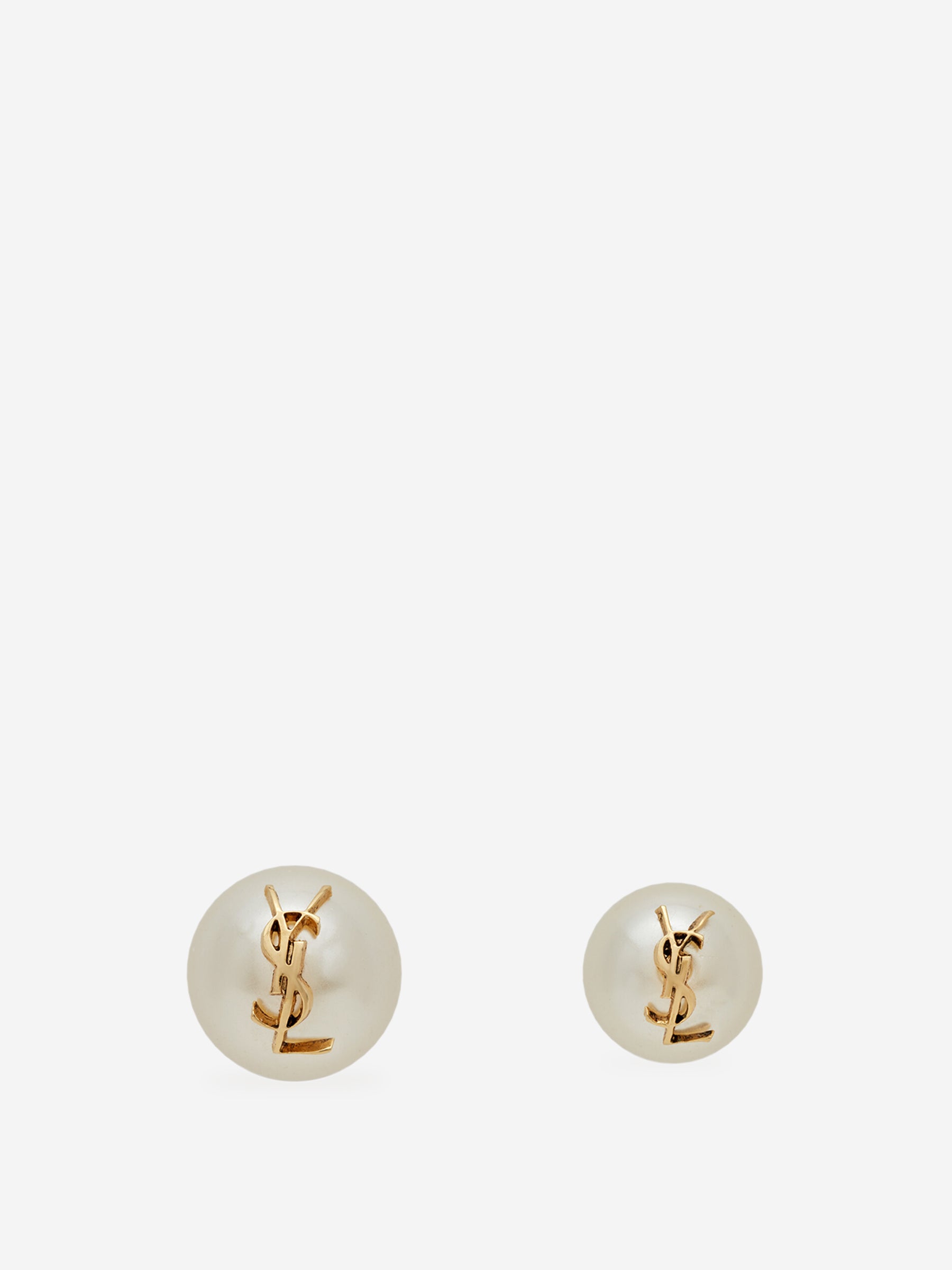 Saint Laurent Pendientes Asimétricos Perla color Dorado sku 850-001803 01 - Foto 1