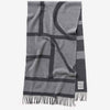 TOTEME Bufanda Monograma Jacquard color Gris Antracita sku 796-000110 01 - Foto 1