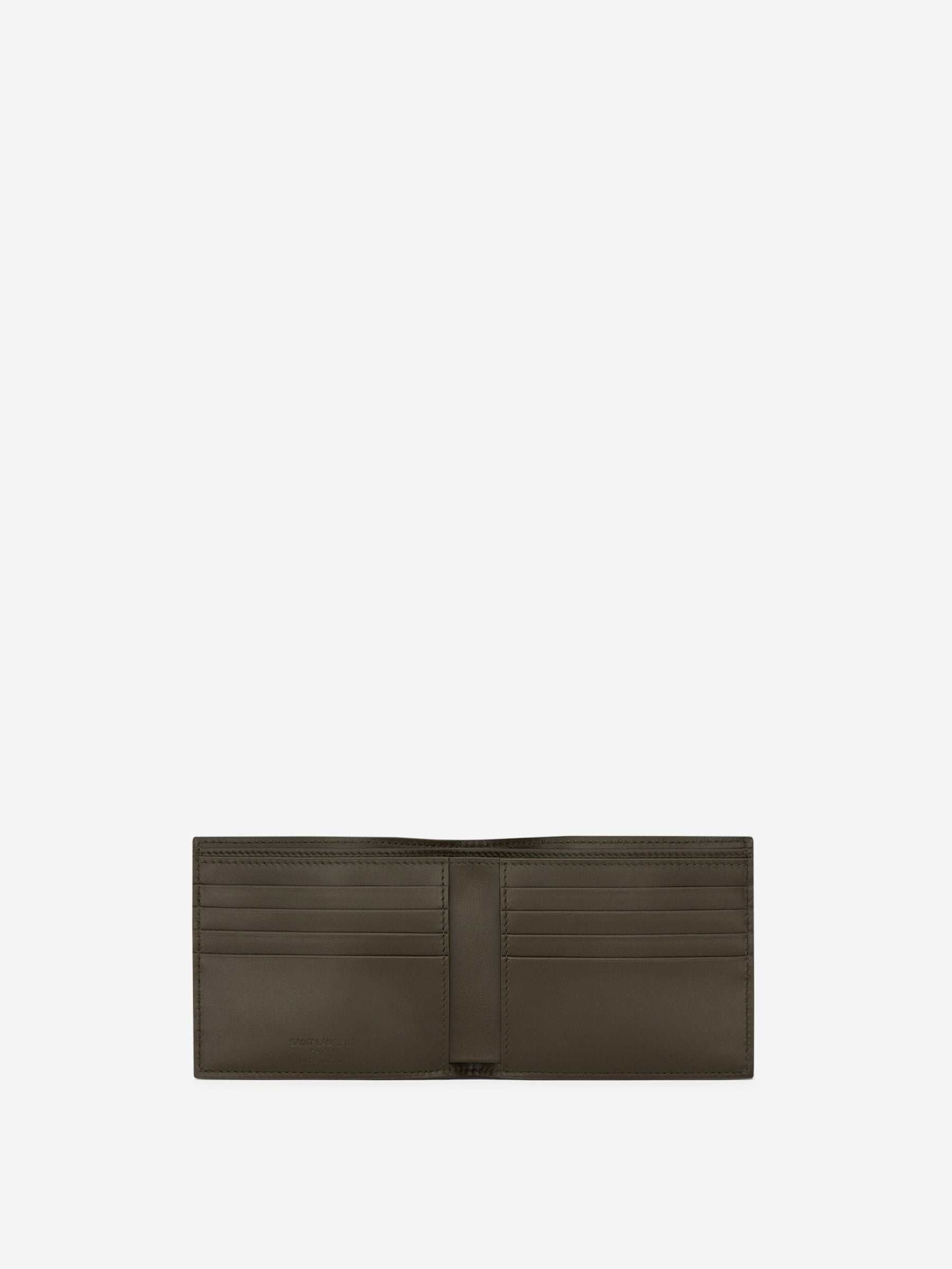 Saint Laurent Cartera Logo Piel color Negro sku 691-001360 01 - Foto 2