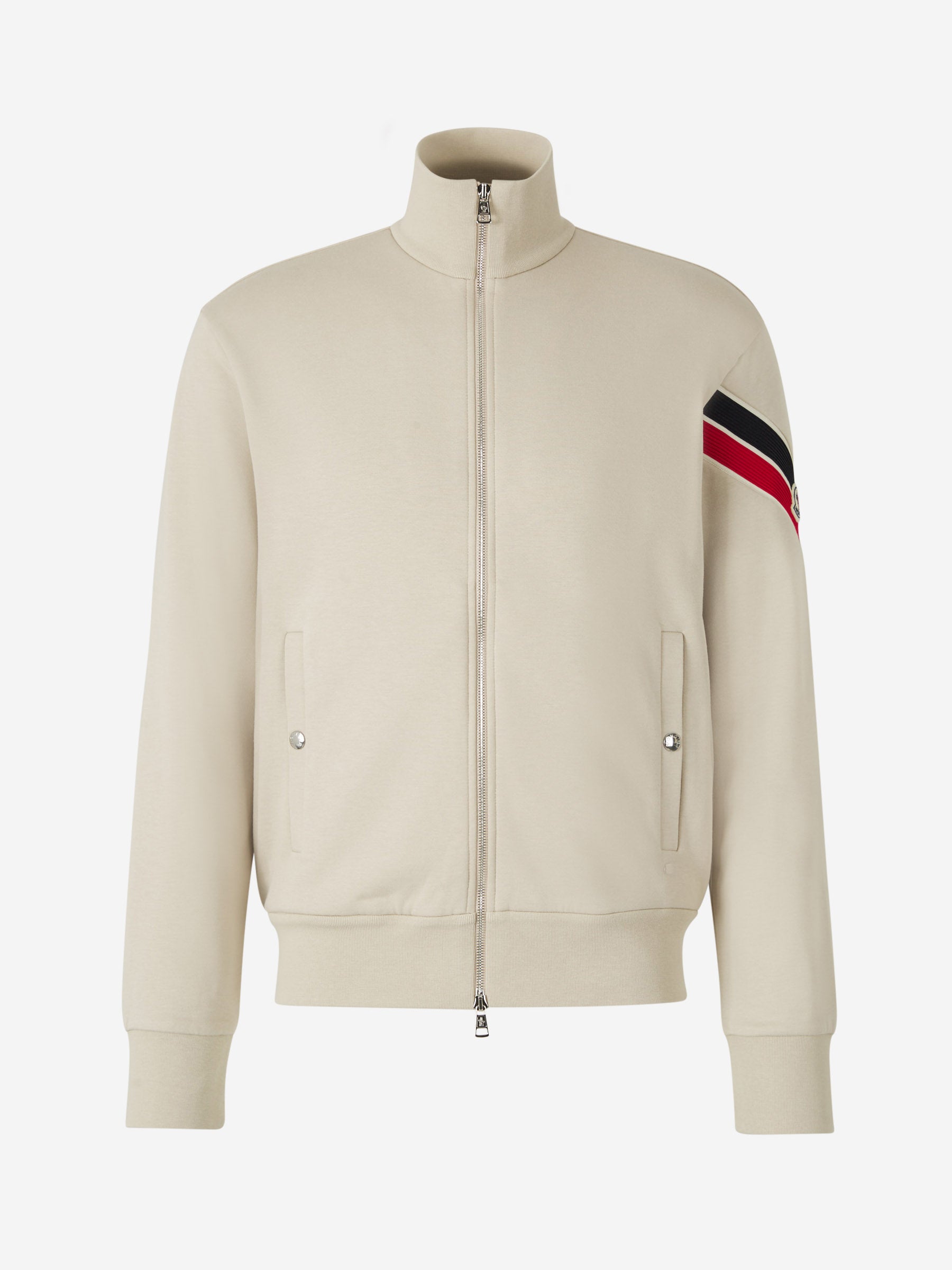 Moncler Chaqueta Cremallera Tricolor Logo color Beige sku 512-002280 01 - Foto 1