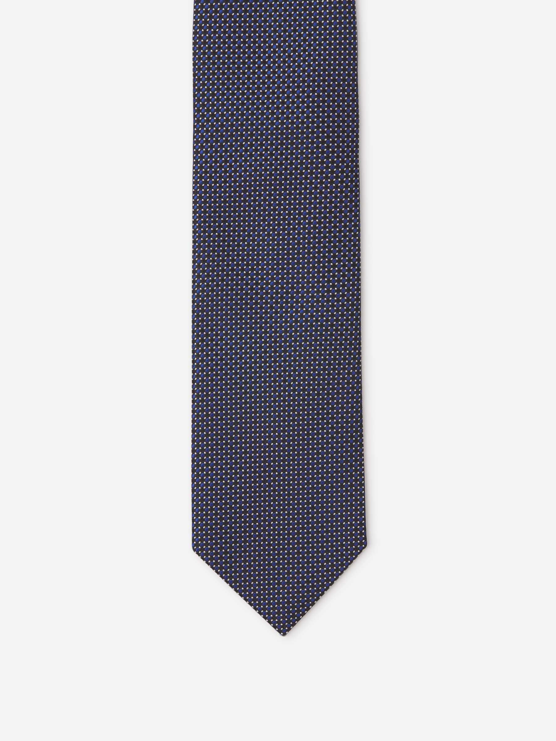 Tom Ford Corbata Motivo Lunares color Azul Marino sku 601-001509 02 - Foto 2