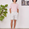 Officine Générale Bermudas Fluidas Lyocell color Gris Claro sku 523-000994 01 - Foto 1