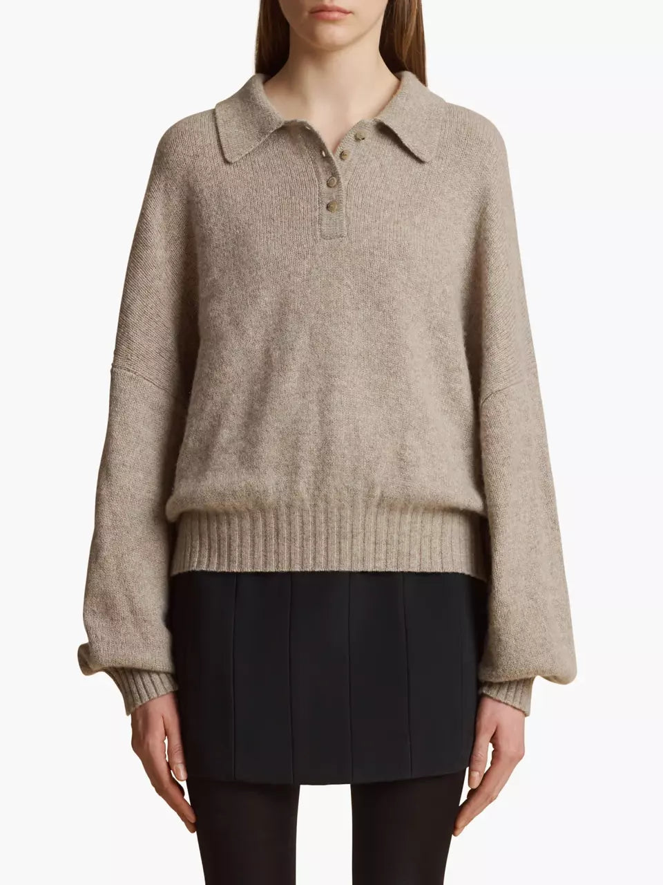 Cashmere Polo Sweater