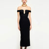 Roland Mouret Vestido Midi Cady color Negro sku 721-000191 01 - Foto 1