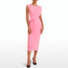 Safiyaa Vestido Midi Drapeado color Rosa sku 732-001289 01 - Foto 1