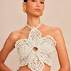 Cult Gaia Top Darlena Crochet color Blanco sku 703-002283 01 - Foto 1