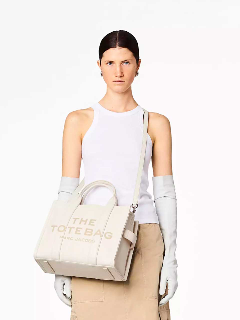 Marc Jacobs Bolso Tote Piel M color Blanco sku 810-007334 02 - Foto 1