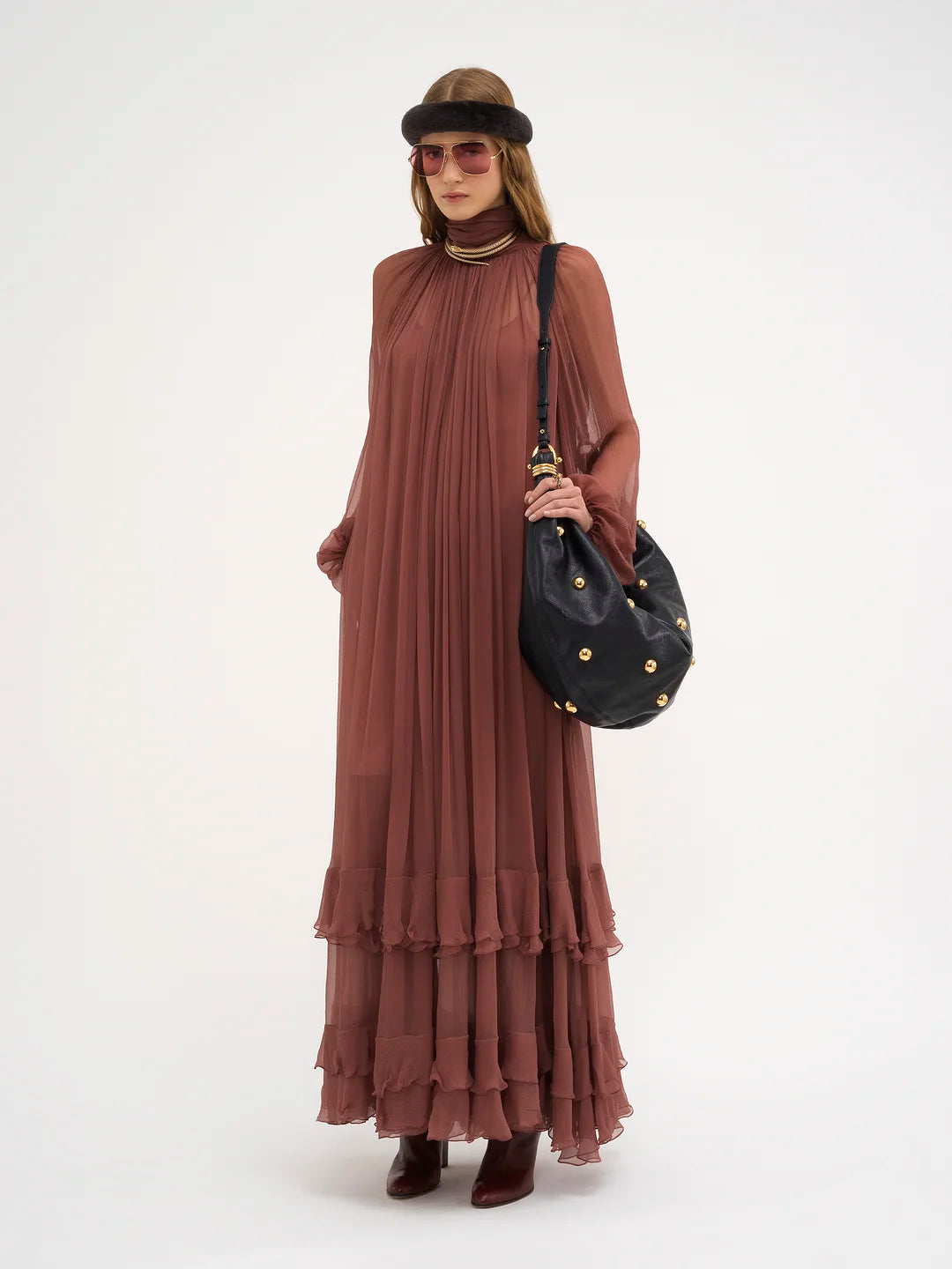 Silk Muslin Maxi Dress