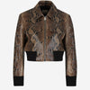 Khaite Chaqueta Bomber Piel color Topo sku 741-002110 01 - Foto 1