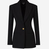 Balmain Blazer Liso Lana color Negro sku 741-002079 01 - Foto 1