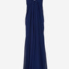 Alexander McQueen Vestido Seda Maxi color Azul Marino sku 732-001301 01 - Foto 1