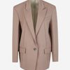 The Attico Blazer Lana Pespuntes color Topo sku 741-002092 01 - Foto 1