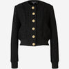 Balmain Chaqueta Bomber Tweed color Negro sku 741-002120 01 - Foto 1