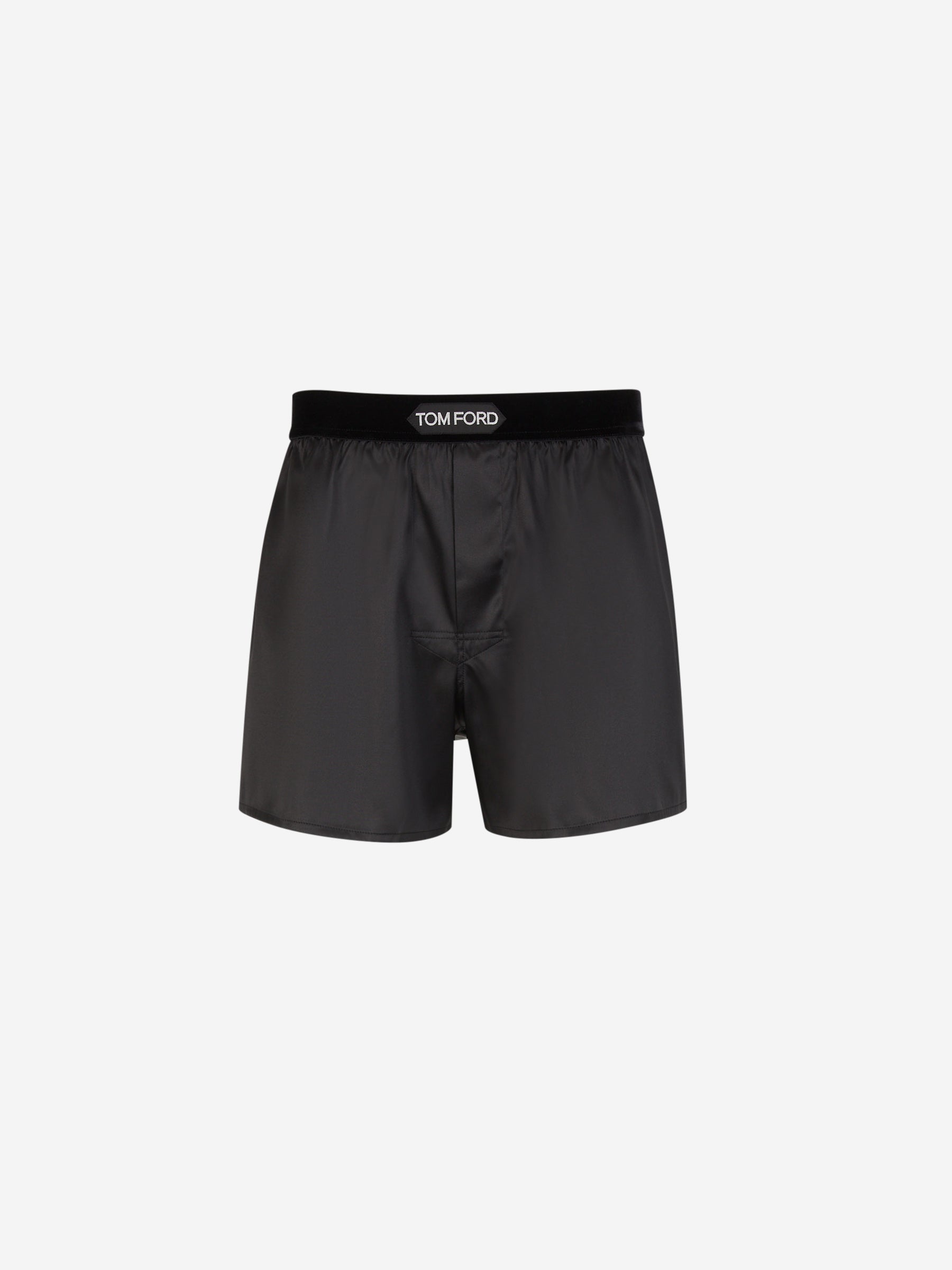 Tom Ford Boxer Seda Logo color Negro sku 652-000104 02 - Foto 1