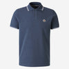 Moncler Polo Piqué Logo color Azul sku 552-001424 03 - Foto 1