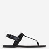 Saint Laurent Sandalias Piel Logo color Negro sku 617-000112 01 - Foto 1