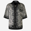 Acne Studios Camisa Estampada Seda color Negro sku 532-000530 01 - Foto 1