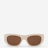 Alexander McQueen Gafas de Sol Rectangulares color Crema sku 614-002691 03 - Foto 1