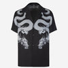 Balmain Camisa Motivo Dragón color Blanco y Negro sku 532-000561 01 - Foto 1