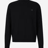 Acne Studios Face Jersey Lana Logo color Negro sku 542-002323 01 - Foto 1