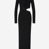 Christopher Esber Vestido Midi Salacia Wire color Negro sku 721-000180 01 - Foto 1