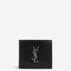 Saint Laurent Cartera Piel Logo color Negro sku 691-001288 01 - Foto 1