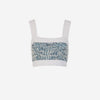 Balmain Top Punto Tweet color Azul Denim sku 703-002084 01 - Foto 1