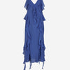 Khaite Vestido Midi Pim color Azul sku 721-000156 01 - Foto 1