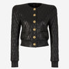 Balmain Cazadora Bomber Piel color Negro sku 772-001296 01 - Foto 1