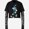 Givenchy Camiseta Superpuesta Cropped color Negro sku 782-001572 01 - Foto 1