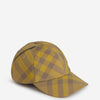 Burberry Gorra Motivo Cuadros color Mostaza sku 695-001376 01 - Foto 1