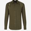 Alexander McQueen Camisa Algodón Hebilla color Verde Militar sku 531-006168 01 - Foto 1