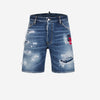 Dsquared2 Bermudas Denim Desgastado color Azul Denim sku 523-000961 01 - Foto 1