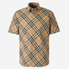 Burberry Camisa Motivo Cuadros color Beige sku 532-000574 01 - Foto 1