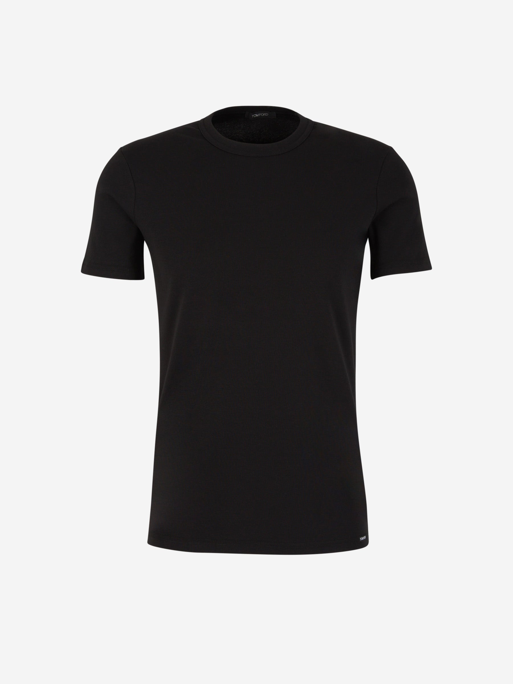 Tom Ford Camiseta Lisa Algodón color Negro sku 653-000083 01 - Foto 1